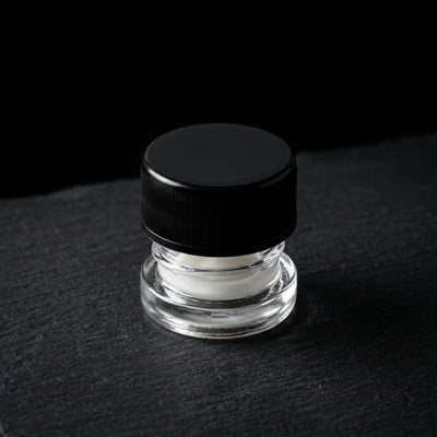 5ml Glass Jar- Heavy Bottom Child Resistant Jar with Black Lids - view 6