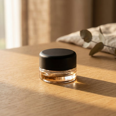 9ml Heavy Bottom Child Resistant Glass Jar with Lids - view 8