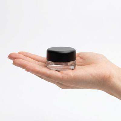 9ml Heavy Bottom Child Resistant Glass Jar with Lids - view 9