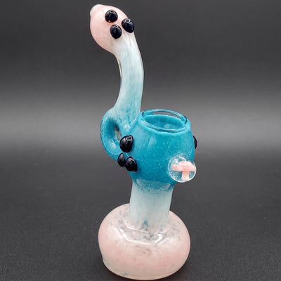7.5″ Frit Donut Mushroom Implosion Glass Bubbler