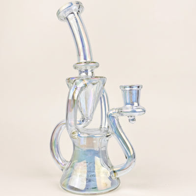 7.5″ Iridescent Double Uptake Recycler, light background