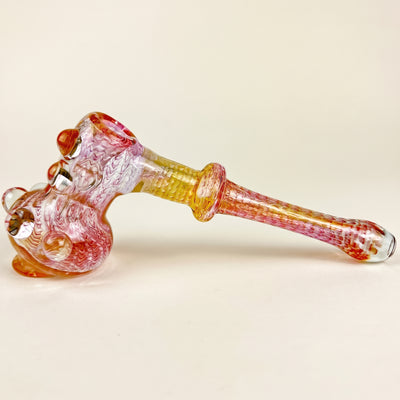 7.5" Oregon Made Glass Hammer Bubbler - Made in USA, light background