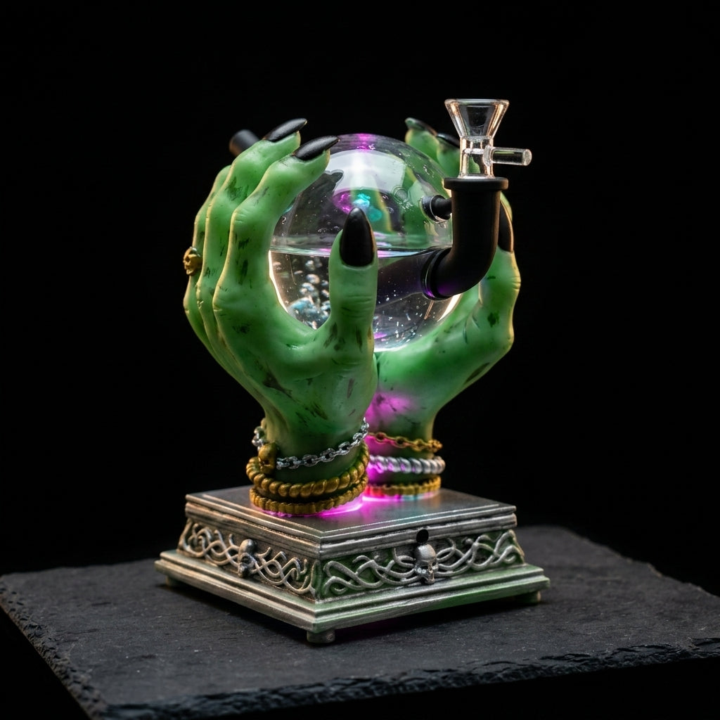 7.5" pvc divination hand water pipe with light and voice