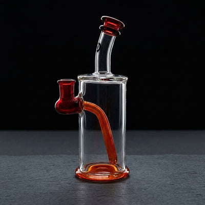 7″ Calvo 10mm Dab Rig on dark slate surface - Oil Slick Pad