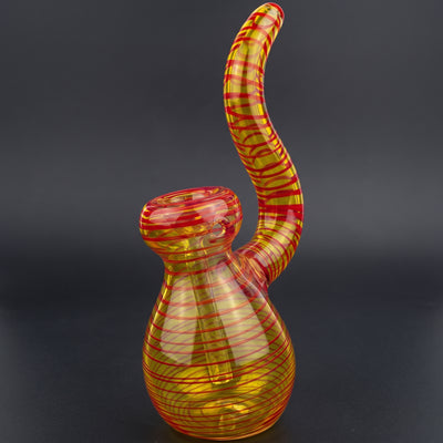 7" Fume Color Wrap Trunk Neck Bubbler