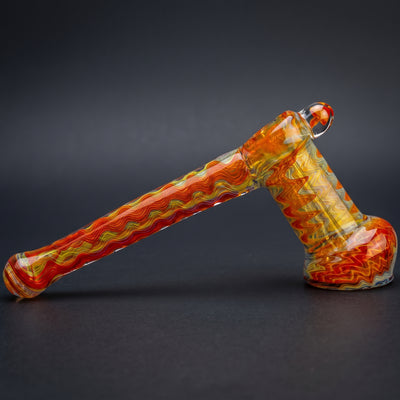7" Fume Wave Hammer Bubbler w/ Mushroom Implosion