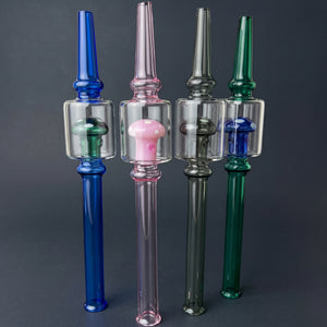 7" Glass Mushroom Nectar Straw