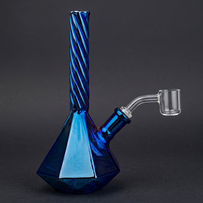 7″ Iridescent Twist Neck Geometric Rig