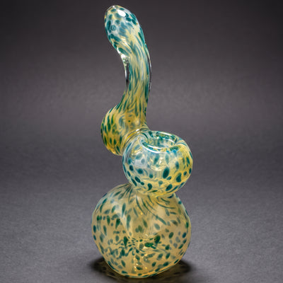 7" Polka Dot Fume Square Body Bubbler