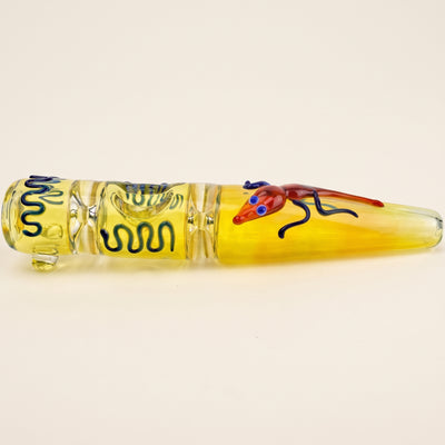 7" Squiggle Accent w/ Lizard Steamroller, light background