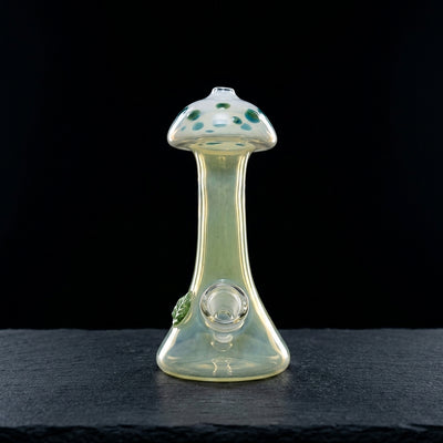 7″ U&M Fume Recessed Joint Mushroom Rig – Made in USA on dark slate surface - Oil Slick Pad