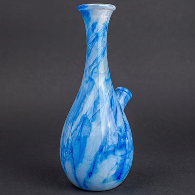 7" Watercolor Style Glass Vase Bong