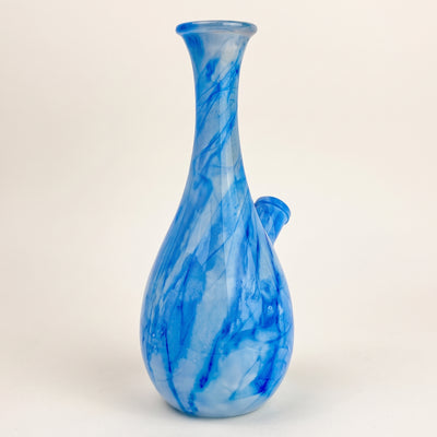 7" Watercolor Style Glass Vase Bong, light background