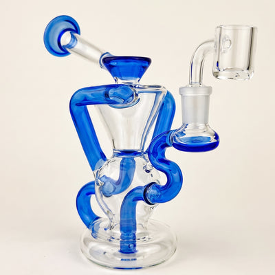 7.5″ Color Accent Double Uptake Recycler, light background