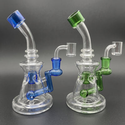 7.5″ Fab Pinch Bell Rig in Blue and Green