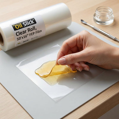 Oil Slick® Clear Roll BULK FEP FOR PURGING AND SLAB STORAGE 50'x16" - overview