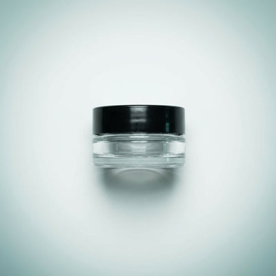 7ml Glass Jars- Low Profile heavy bottom- Screw Top with Lids