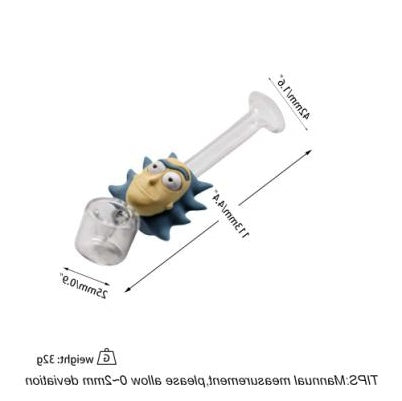 Mad Scientist Glass Hand Pipe | Glass + Silicone