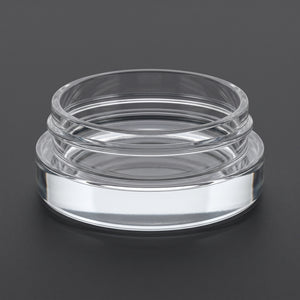 7ml Glass Jars - Low Profile Heavy Bottom - Screw Top with Lids