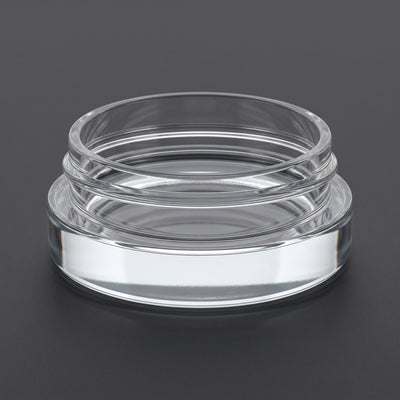 7ml Glass Jars - Low Profile Heavy Bottom - Screw Top with Lids