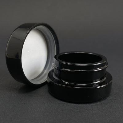 7ml UV Resistant Heavy Bottom Jar with Child Resistant Black Lids