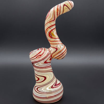 8″ Color Swirl Glass Bubbler