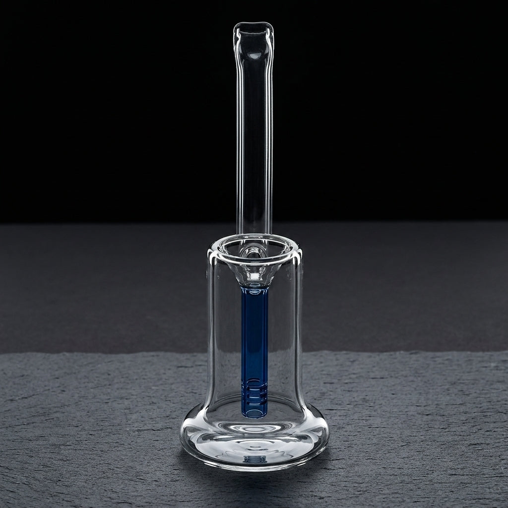 8" Encore Color Diffuser Bubbler on dark slate surface - Oil Slick Pad
