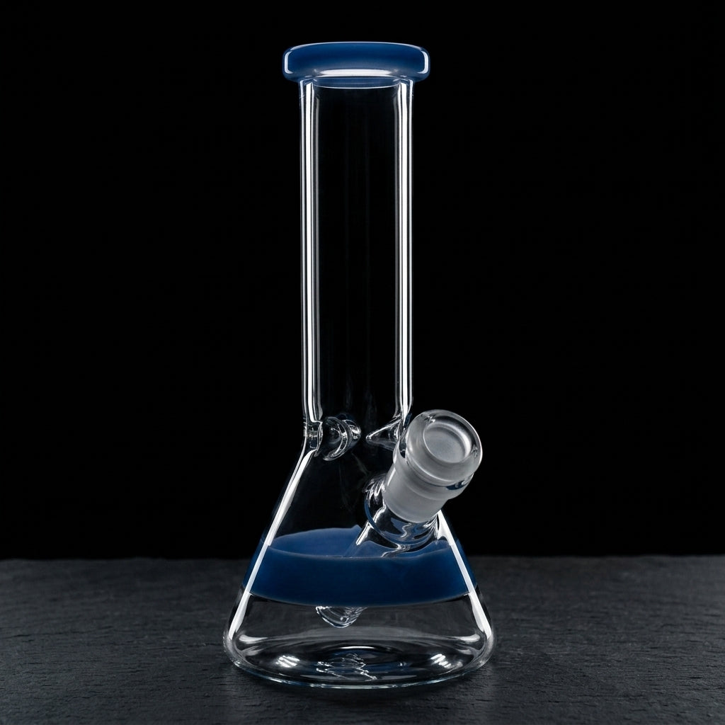 8" Encore Color Lip/Encalmo Beaker on dark slate surface - Oil Slick Pad