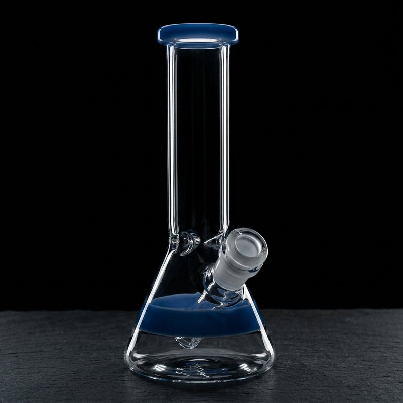 8" Encore Color Lip/Encalmo Beaker on dark slate surface - Oil Slick Pad