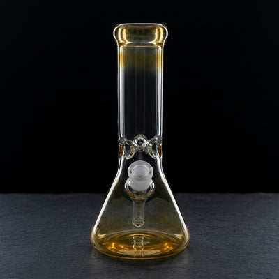 8" Fume Beaker - Made in USA (one off) on dark slate surface - Oil Slick Pad