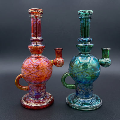 8” Sketch & Burn Ball Rig in Red and Green