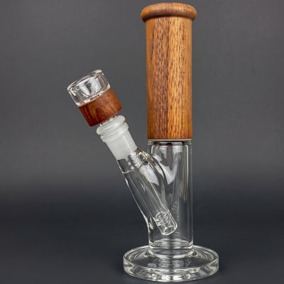 8" Wood Top Straight Tube w/ Matching Flower Bowl