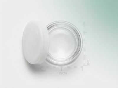 6ml Glass No-Neck Jar with Silicone lid