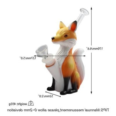 6.6" Little Fox Water Pipe | PVC