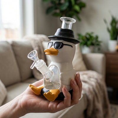 8" Sunglasses Duck Water Pipe | Glass + PVC