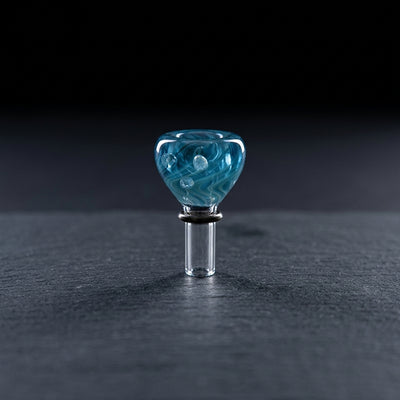 9.5mm Grommet Flower Bowl on dark slate surface - Oil Slick Pad
