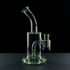 9” Monark Color Accent Reclaim Rig on dark slate surface - Oil Slick Pad