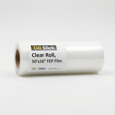 Oil Slick® Clear Roll BULK FEP FOR PURGING AND SLAB STORAGE 50'x16" - in use