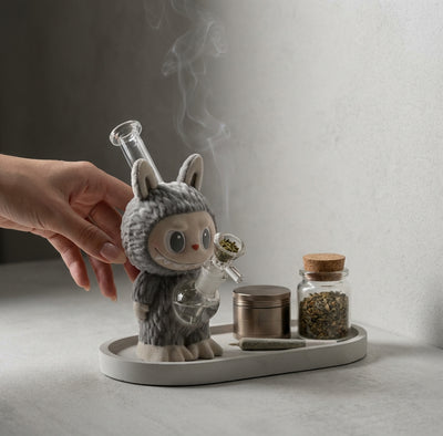 6.1" Small Size Forest Sprite Water Pipe(flannel Surface) | PVC