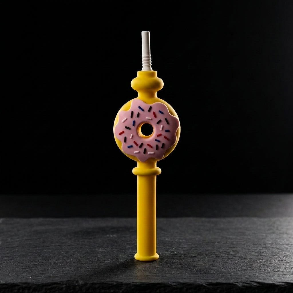 7″ Silicone Nectar Straw w/ Ceramic Tip