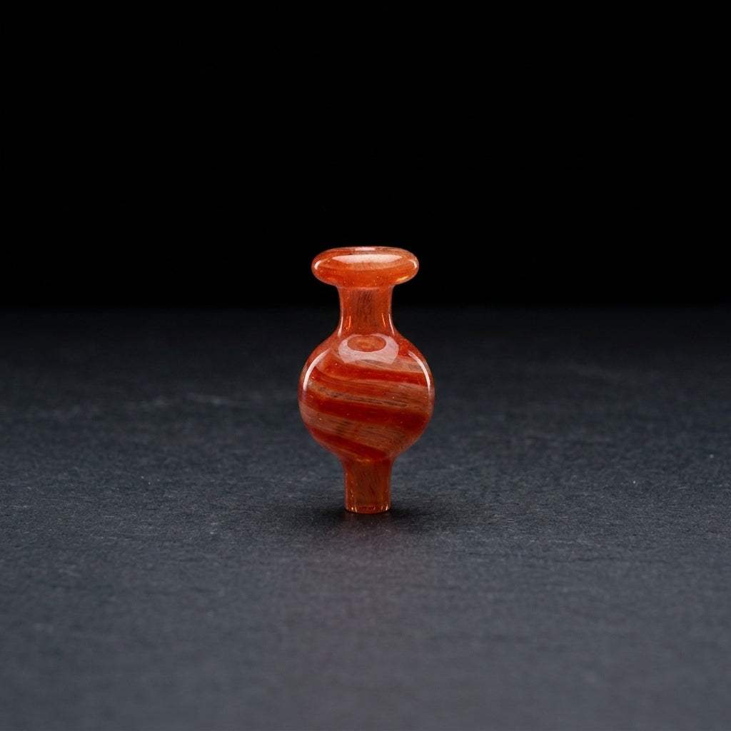 2″ Full Color w/ Clear Swirl Orb Carb Cap