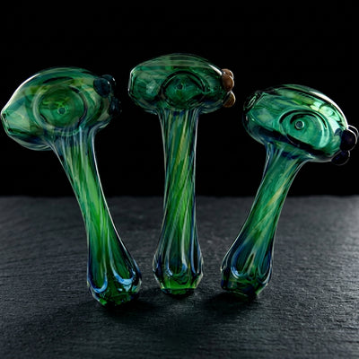 4″ Element Lake Green Silver Fume Pipe – Made in USA