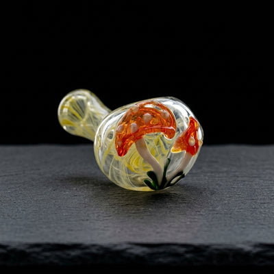 4″ Element Mushroom Pipe – Made in USA - glass spoon pipe product photo