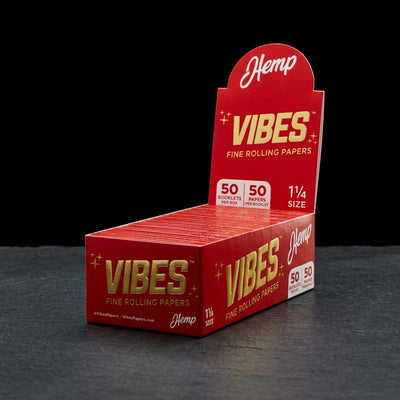 Vibes Hemp Papers Box – 1.25″ — Oil Slick editorial product photo