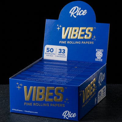 Vibes Rice Papers Box – King Size Slim — Oil Slick editorial product photo