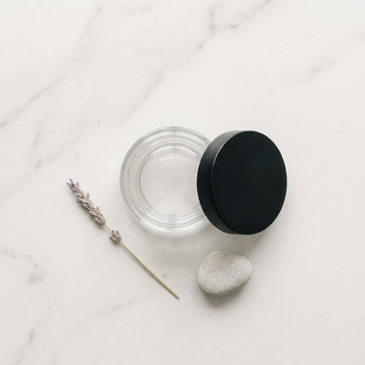 3oz Glass Jar with Black Child-Resistant Lid