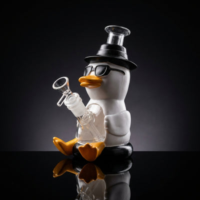 8" Sunglasses Duck Water Pipe | Glass + PVC