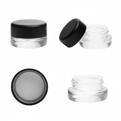 9ml Heavy Bottom Child Resistant Glass Jar with Lids