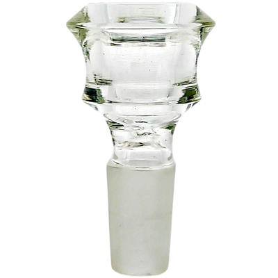 2″ 14mm Clear Hour Glass Flower Bowl