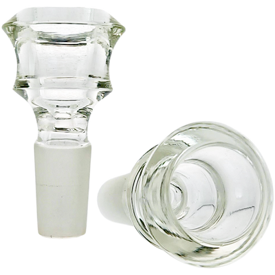 2″ 14MM CLEAR HOUR GLASS FLOWER BOWL